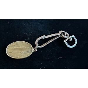 Goodyear‎ Blimp Vintage Bronze Key Chain 1950's to 60's